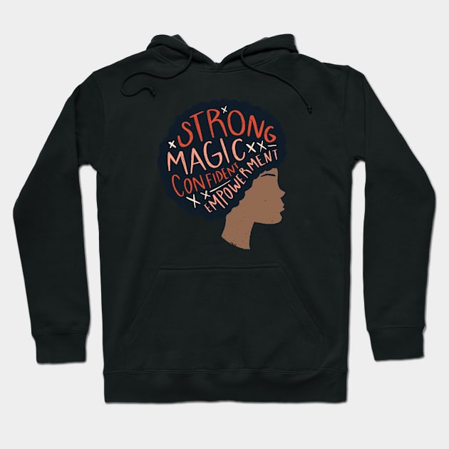 Proud Afro Woman Hoodie by Toda Loca